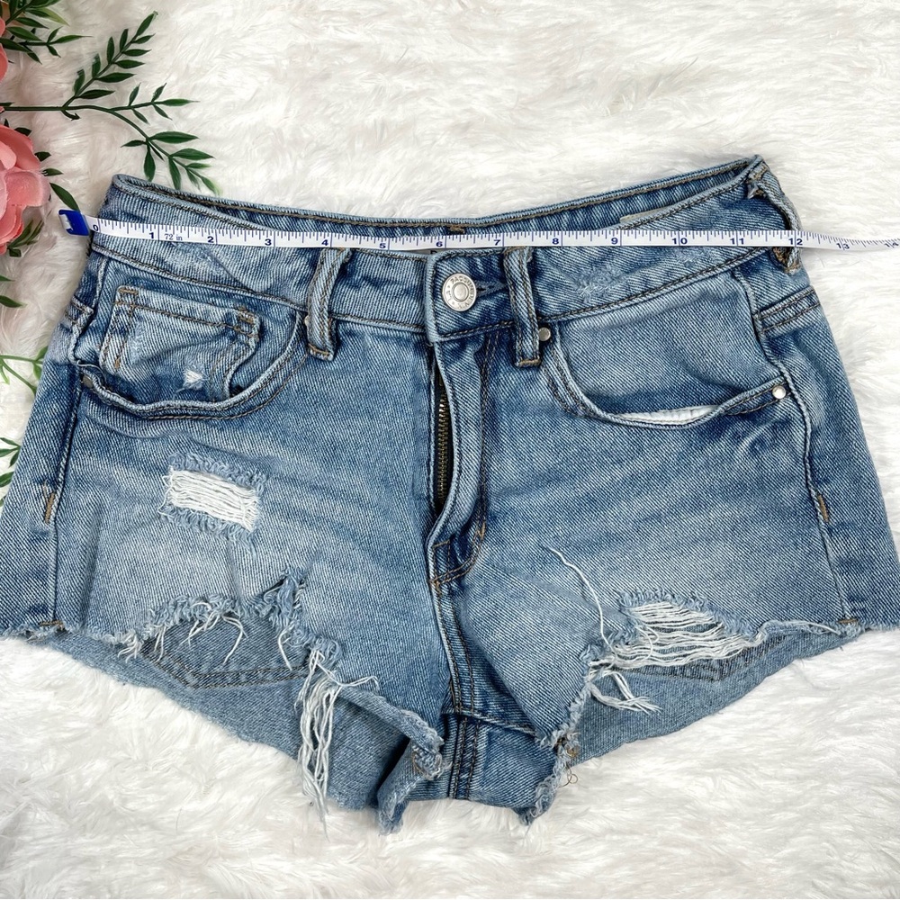 Women’s Pacsun High-Rise Festival Denim Shorts Sz 23 - Picture 3 of 6